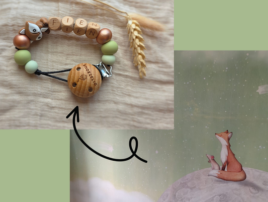 Speenkoord met naam - zelf samenstellen