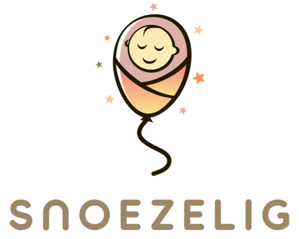 Logo Snoezelig - baby in ballon met sterren