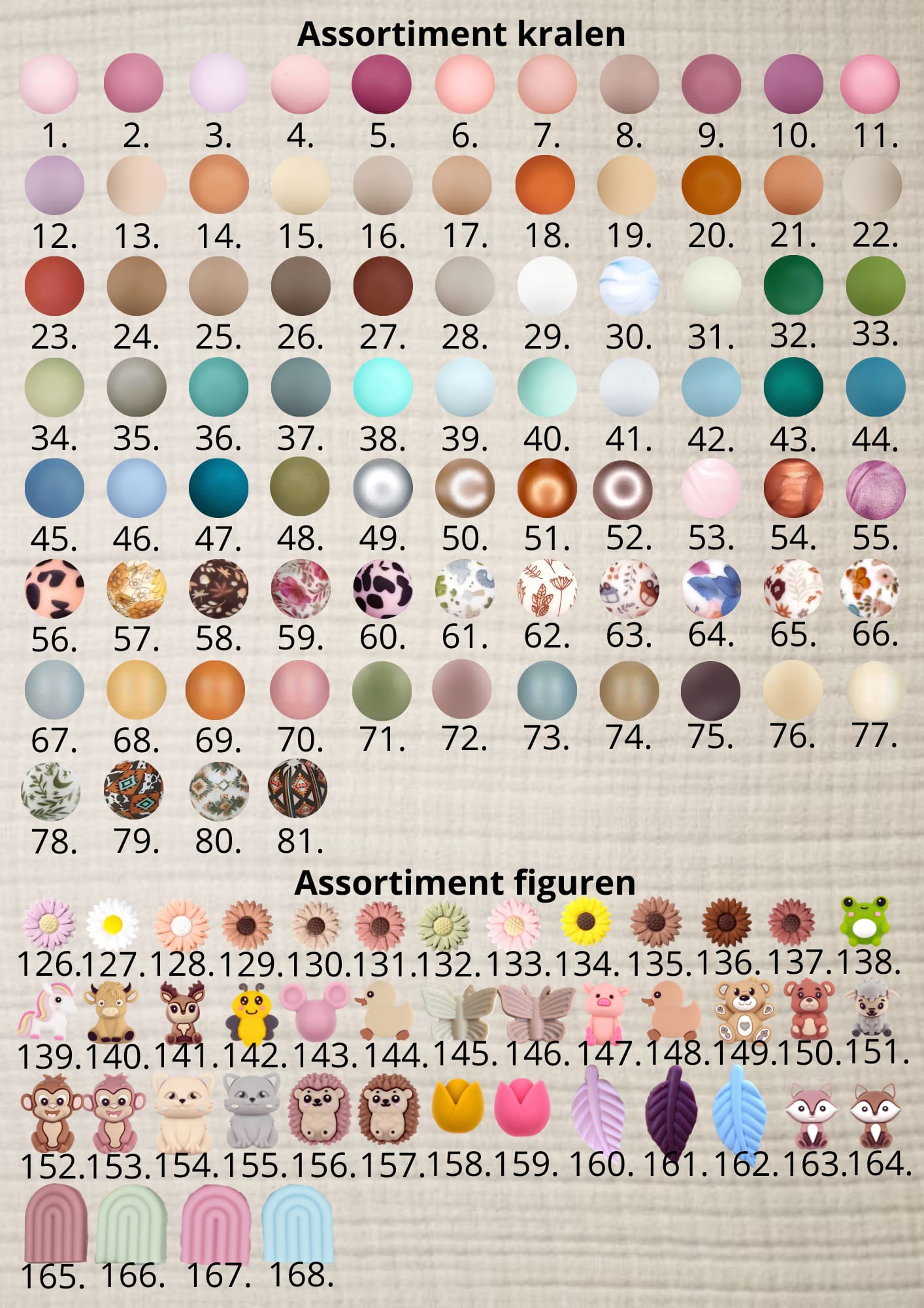 Assortiment kralen Snoezelig