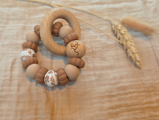 Snoezelig bijtring met naam savanne