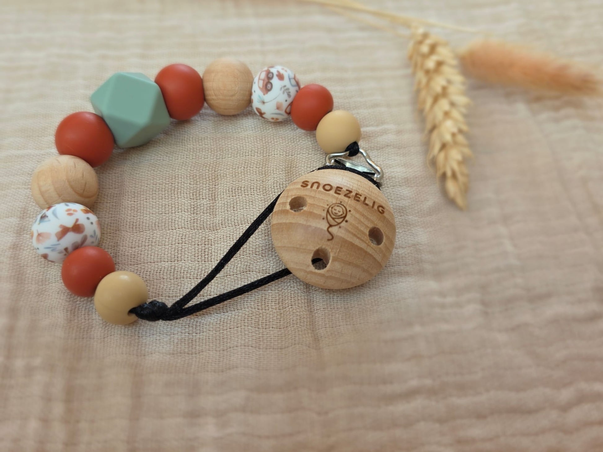 Speenkoord met naam cars Snoezelig