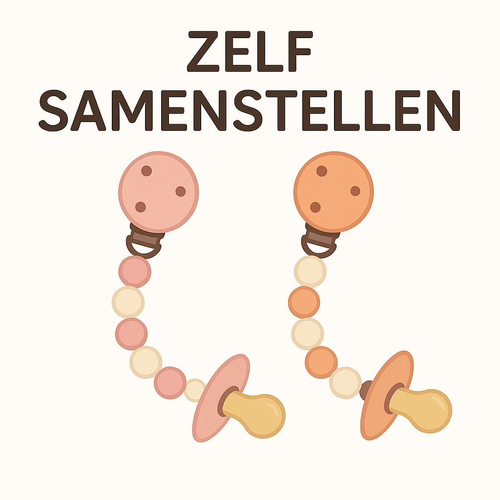 Schnullerkette mit Namen • Rosa Schmetterling