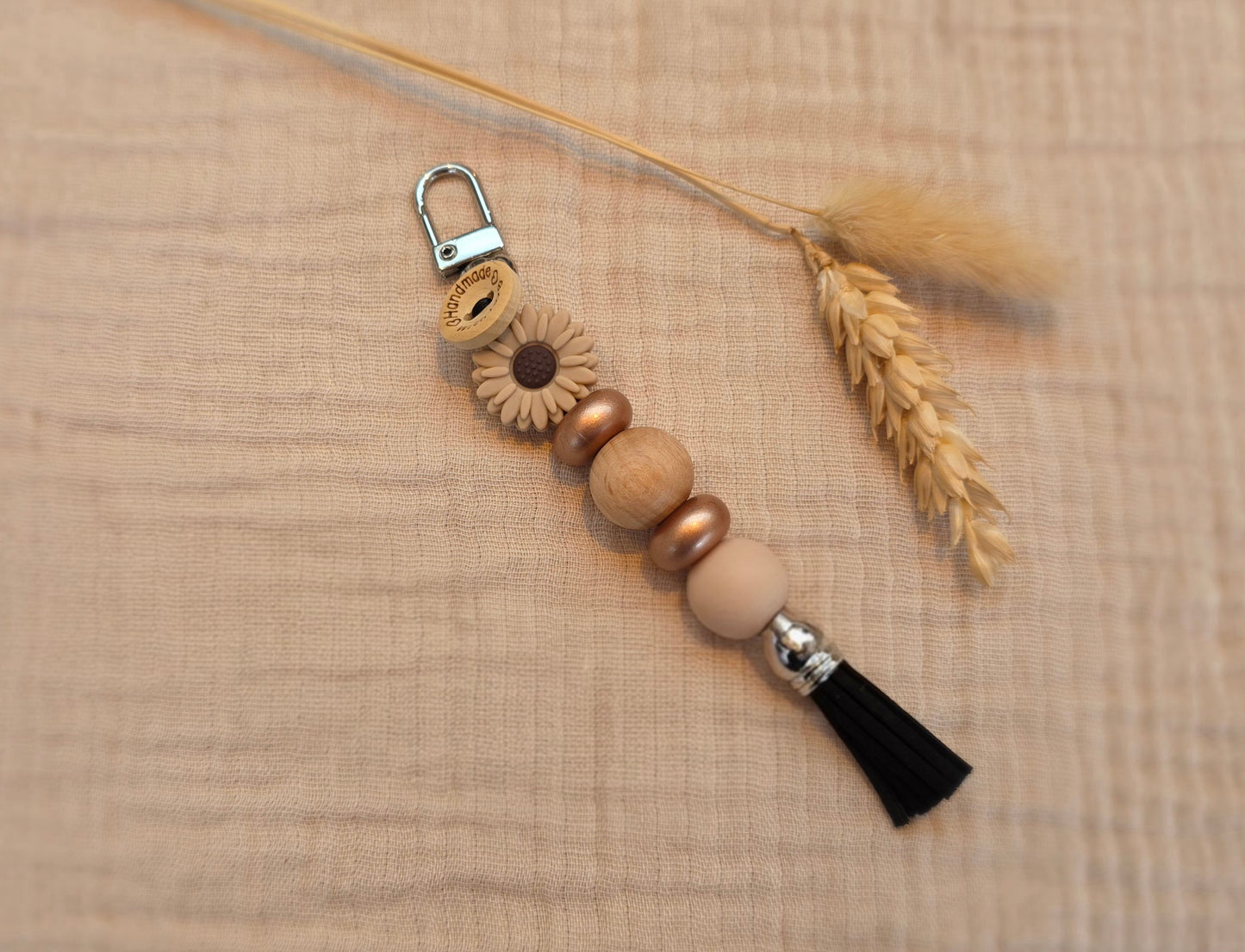 Sleutelhanger • Daisy Beige