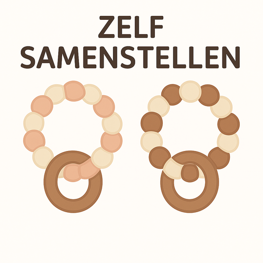 Bijtring met naam - zelf samenstellen